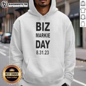 Nice Biz Markie Day 8-31-23 hoodie featuring vibrant design and comfortable fit, perfect for casual wear.