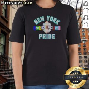 Top New York Sirens Pride Month Ladies Shirt featuring vibrant colors and a pride-inspired design.