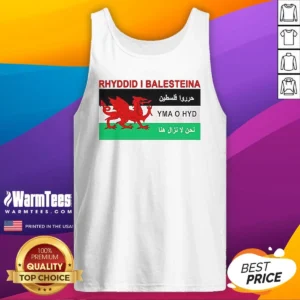 Pretty Rhyddid I Balesteina Yma O Hyd Wales Palestine Solidarity Flag Tank Top