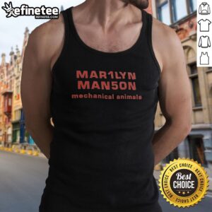 Pretty Mar1lyn Man5on Mechanical Animals Nothing Records Interscope 1998 tank top featuring iconic album artwork.