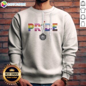 Pretty Seattle Storm 2026 WNBA Pride LGBT Pattern Flag Sweatshirt showcasing vibrant colors and unique design