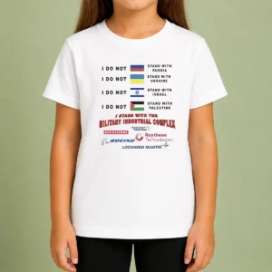 Nice I Stand With The Military Industrial Complex Kids T-Shirt