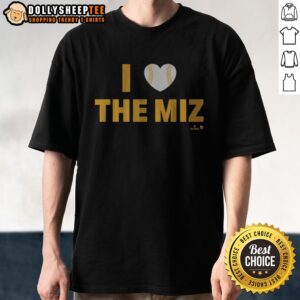 Premium Jacob Misiorowski I Heart The Miz Shirt showcased on a clean background, perfect for fans.