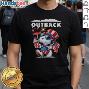Nice Snoopy X Outback Fourth Of July American 250 Years 1776 2026 Fireworks Shirt featuring vibrant fireworks design