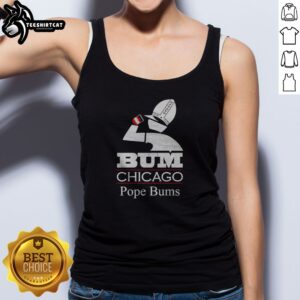 Premium Bum Chicago Pope Bums Logo Tank top featuring a vibrant design on a comfortable fabric.