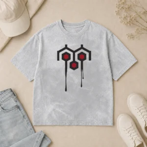 Pretty The Shining Washed T Shirt showing soft fabric texture and relaxed fit in a faded color