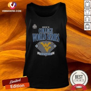 Pretty West Virginia Mountaineers 2026 NCAA College World Series Omaha Event tank top optimized for showcasing team pride