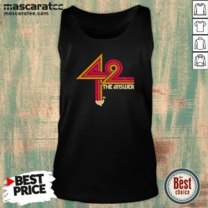 Awesome The Hitchhiker'S Guide To The Galaxy 42 The Ultimate Answer Tank Top