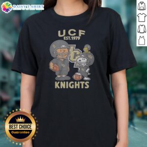 Pretty The Peanuts UCF Knights Football Est 1979 Ladies Shirt in black, featuring a classic football graphic and established date