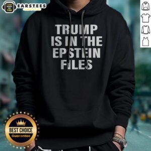 Funny Trump Is In The Files Sean Strickland Hoodie in black with bold white text on front