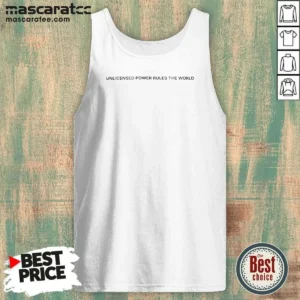 Official Unlicensed Power Rules The World Tank Top