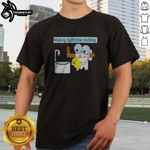 Hot No Face Spirited Away Bathhouse Rubber Duck Making Bathtime Inviting Shirt featuring a whimsical design.