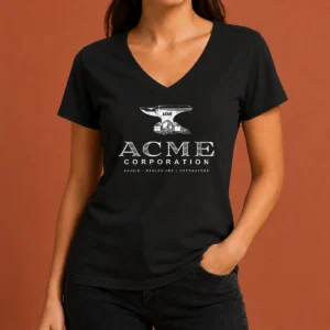Pretty ACME Corporation Anvils Explosives Detonators V-Neck Shirt