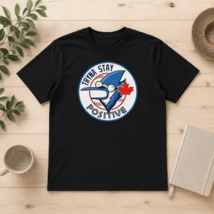 Hot Tryna Stay Positive Mordecai Regular Show Blue Jays Baseball Logo Parody