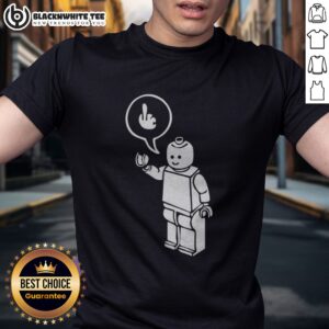Good Lego Minifigure Man Giving The Middle Finger Shirt displayed on a clean background