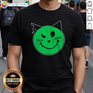 Pretty Taliesin Wearing Meowmeowz Logo Shirt displayed on a flat surface with vibrant colors and clear logo