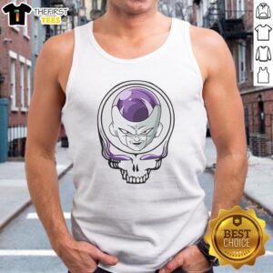 Original Frieza X Grateful Dead Skull Tank top featuring vibrant artwork and a comfortable fit.
