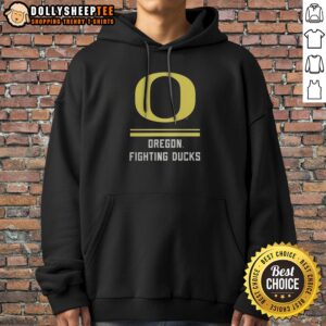 Awesome Oregon Ducks Fighting Ducks Hoodie featuring a vibrant design and comfortable fit.