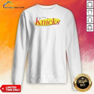 Premium New York Knicks Seinfeld Logo sweatshirt optimized for comfort and style with vibrant team colors