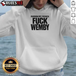Good Victor Wembanyama San Antonio Spurs Pardon My French Basketball Slogan Typography Hoodie