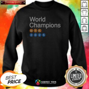 Good Hot New York Knicks World Champions NYK 2026 Subway Sign Bold Art Sweatshirt