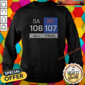 Premium Nice San Antonio Spurs Vs New York Knicks Final Score Sweatshirt