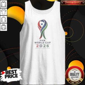 Hot FIFA World Cup 2026 United States Canada Mexico Logo Tank Top optimized for summer wear