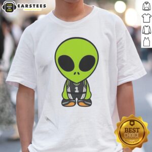 The Alien Victor Wembanyama Cartoon shirt featuring a fun and vibrant design.