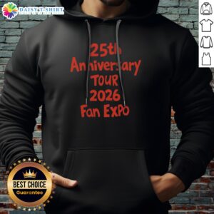 Good 25th Anniversary Tour 2026 Fan Expo Hoodie featuring a vibrant design for fans.
