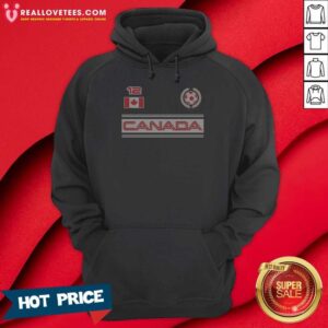 Nice Canada 12 Soccer Wreath Hoodie