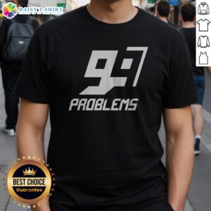 Top Michael Buchanan New England Patriots Problems Logo Shirt displayed on a vibrant background