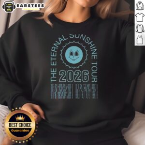 Top The Eternal Sunshine Tour 2026 Oakland Los Angeles Austin Sunrise Atlanta sweatshirt featuring vibrant graphics.
