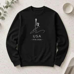 Awesome Statue Of Liberty USA 1776 2026 Patriotic 4th Of July Long Sleeve Shirt