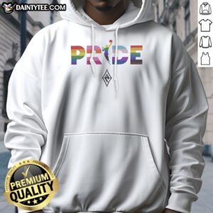 Nice Las Vegas Aces 2026 WNBA Pride LGBT Pattern Flag Hoodie featuring vibrant colors and flag design.