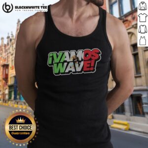 Pretty Mexico National Football Team El Tri World Cup FIFA Estadio Azteca Vamos Wave Tank Top displayed on a neutral background