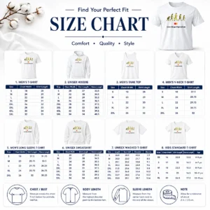 Size chart for Pretty Late Stage Capitalism Idiocracy Evolution with measurements in inches and cm