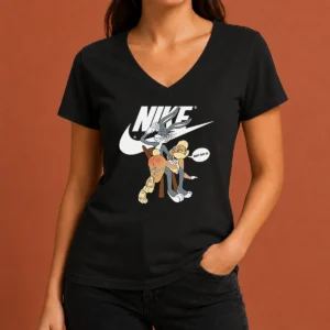Good Nike Bugs Bunny Spanking Lola V-Neck Shirt