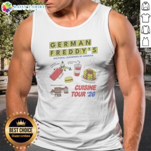 Original German Freddys Cultural Learnings Of America Cuisine Tour 26 Waffles Gas Tank Top