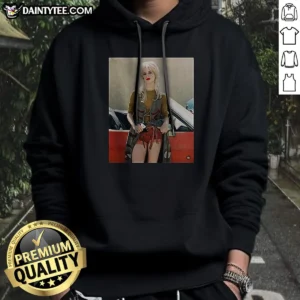 Pretty Happy Birthday To American Actress And Singer Juliette Lewis Hoodie in black with front graphic print