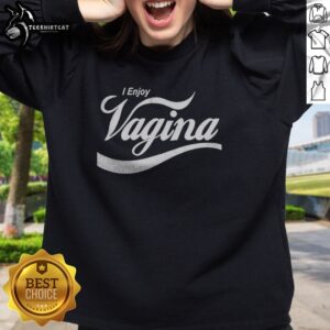Original I Enjoy Vagina Logo Sweatshirt featuring a bold graphic design.