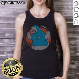 Nice Kaijuholio Tank top featuring a unique graphic design for casual wear.