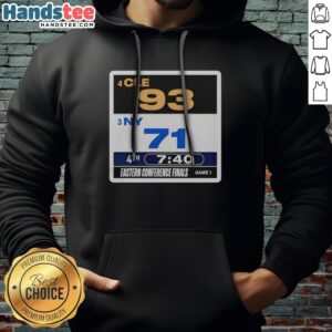 Pretty Cleveland Cavaliers Vs. New York Knicks Eastern Conference Finals 2026 Hoodie featuring team colors and graphics
