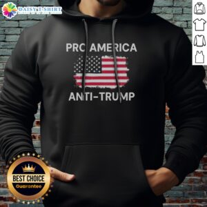 Original Patriotic Dissenter American Flag Pro America Anti Trump Hoodie displayed on a neutral background