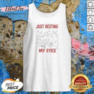 Original French Bulldog Just Resting My Eyes Tank Top