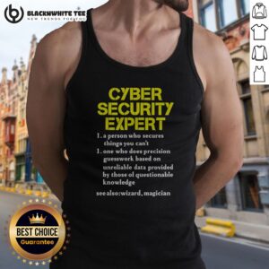 Pretty Cybersecurity Expert Humour Tank Top featuring a clever graphic design for tech enthusiasts