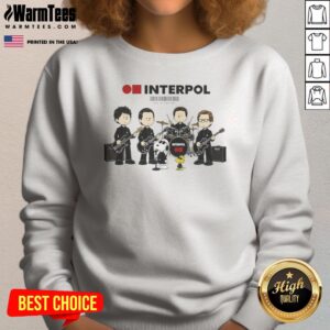 Interpol Snoopy Charlie Brown Peanuts NYC Est 1997 sweatshirt on sweatshirt