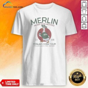 Hot Merlin Honk For Mexico Est 2026 shirt optimized, featuring bold graphic print on a comfortable cotton tee