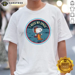 Pretty Peanuts Snoopy On The Moon I Need My Space Mens