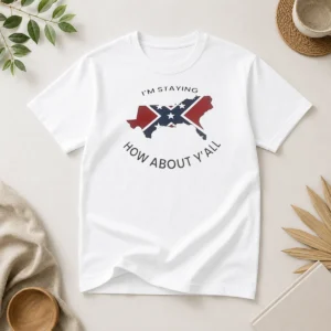 Nice I'M Staying How About Y'All Confederate Flag