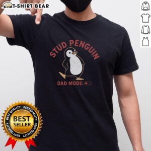 Stylish Nice Stud Penguin T-Shirt featuring a cute penguin graphic, perfect for casual wear and penguin lovers.